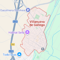 Mapa de Villanueva de Gállego