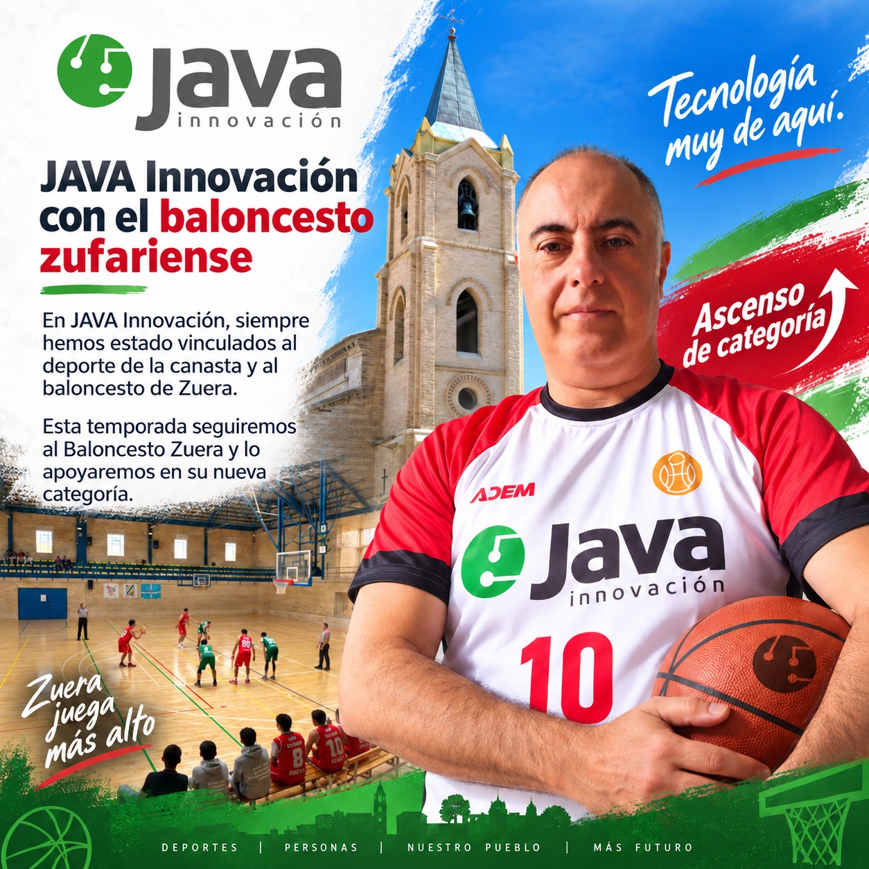 JAVA Innovación con el baloncesto zufariense: apoyo al CB Zuera